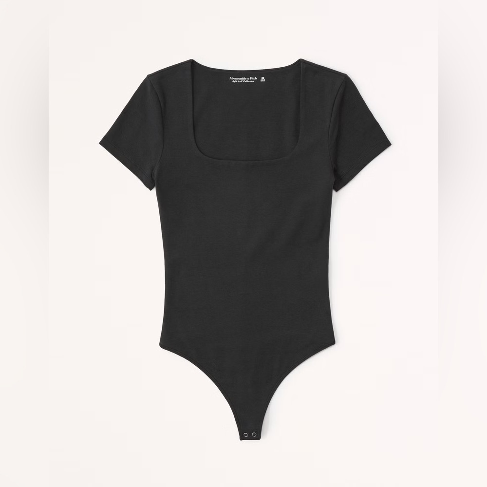 NWT Abercrombie Short-Sleeve Seamless Squareneck Bodysuit